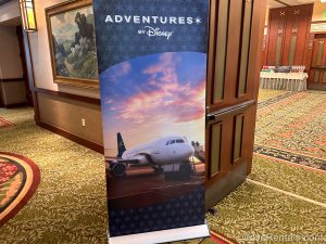Adventures By Disney Sign with a Jet on it
