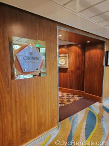Crown Lounge Entrance onboard the Allure of the Seas.