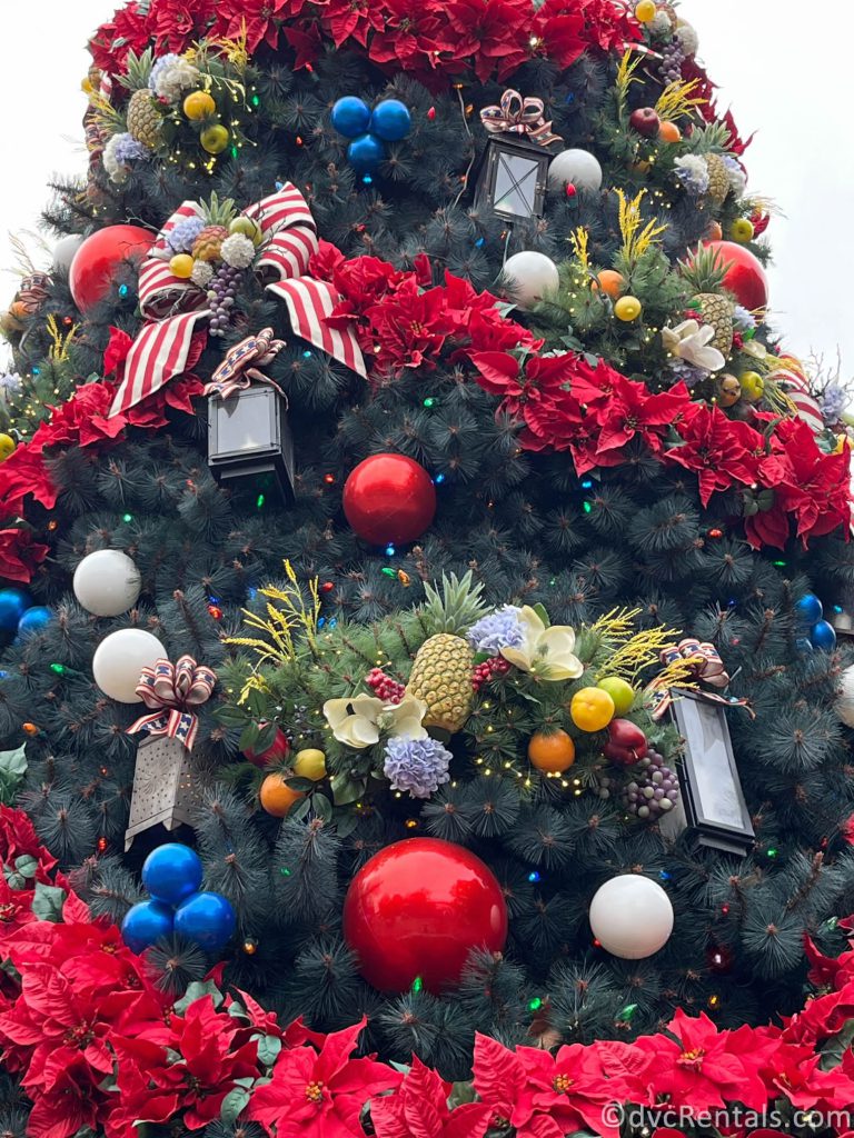 Close-up of the Ornaments on the Tree in the American pavilion.