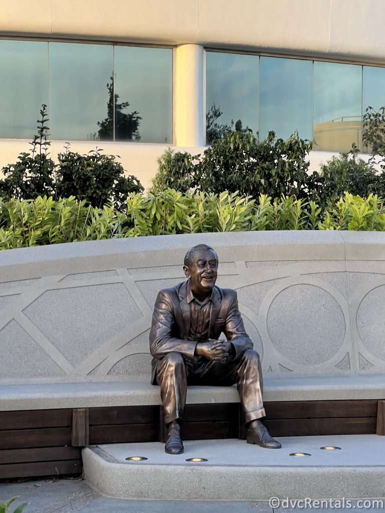 Close-Up of the new Walt Disney Statue.