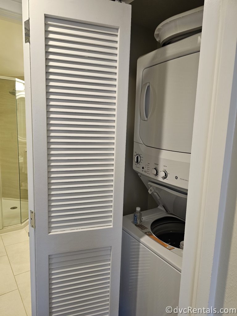In-suite Laundry in the One Bedrooms and Two Bedrooms at Beach Club.