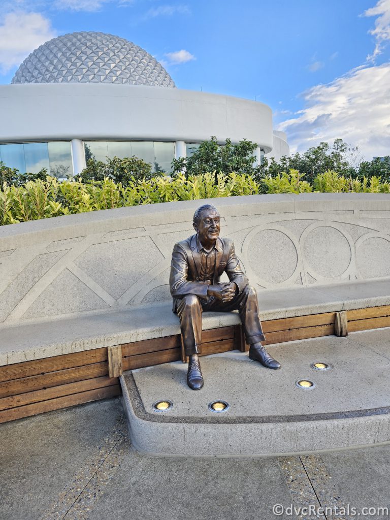Walt Statue at Epcot.