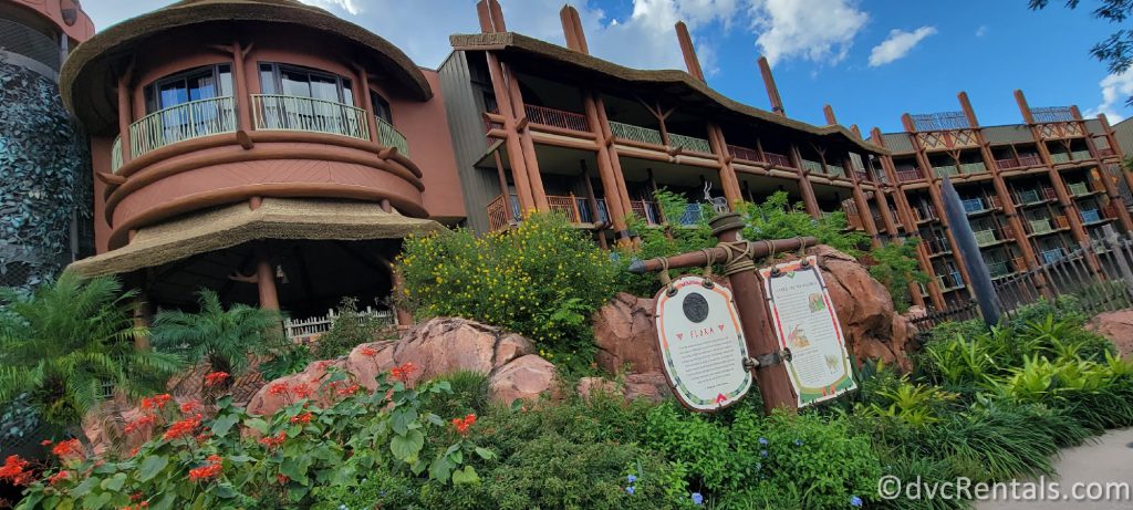 Exterior Shot of Disney's Animal Kingdom Lodge.