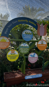 Instructional Sign on how to Plant your own Butterfly Habitat.