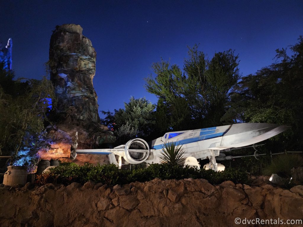 Spaceship in Star Wars: Galaxy's Edge at Disney's Hollywood Studios.