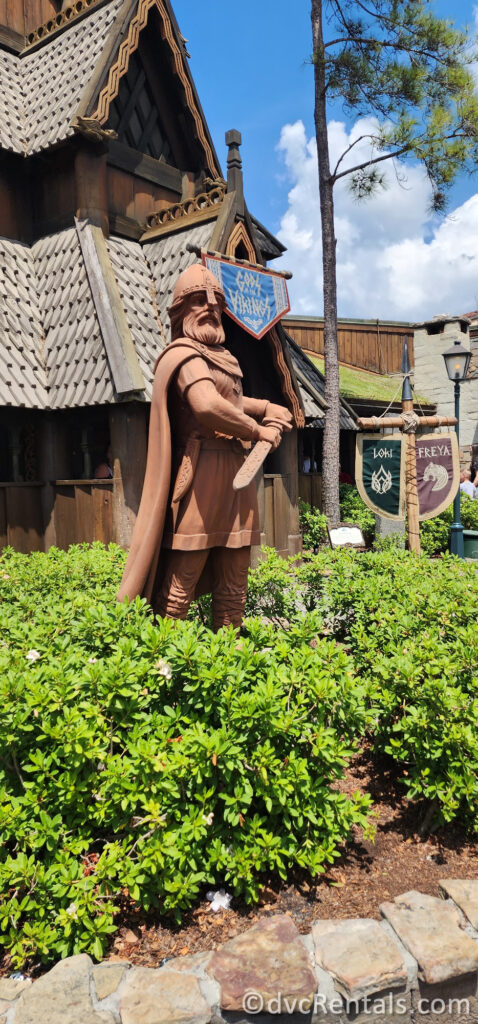 Viking Statue in the Norway Pavilion at Epcot.