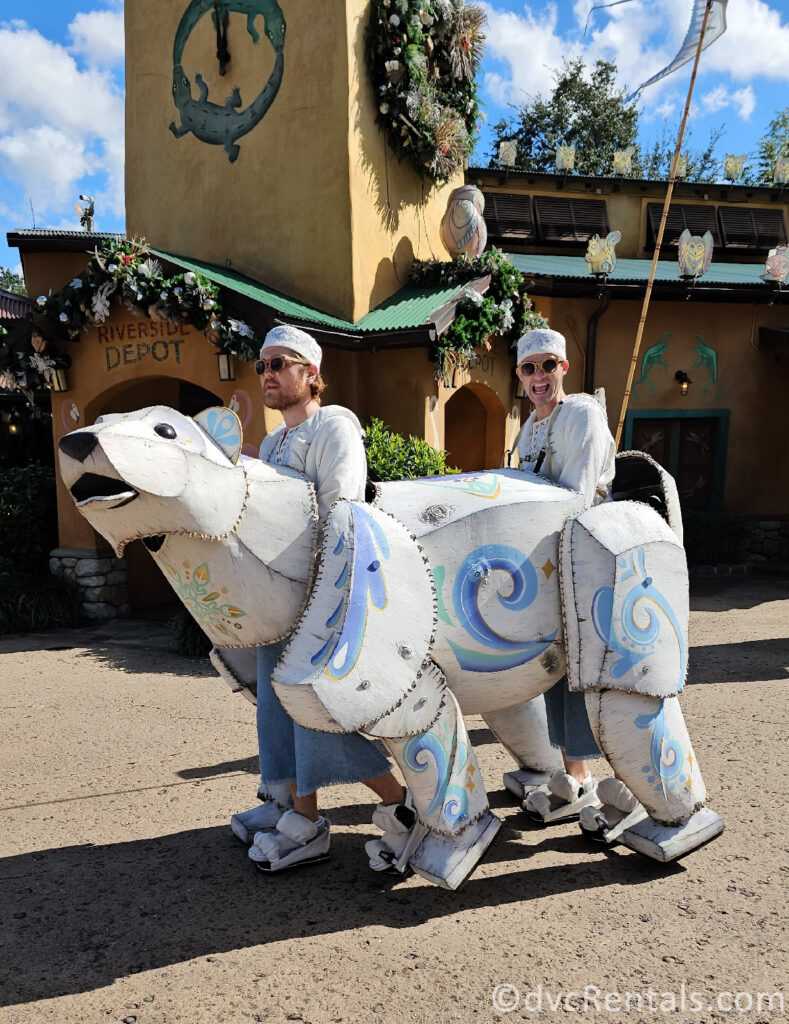 Polar Bear Marionette in Discovery Island at Animal Kingdom Park.