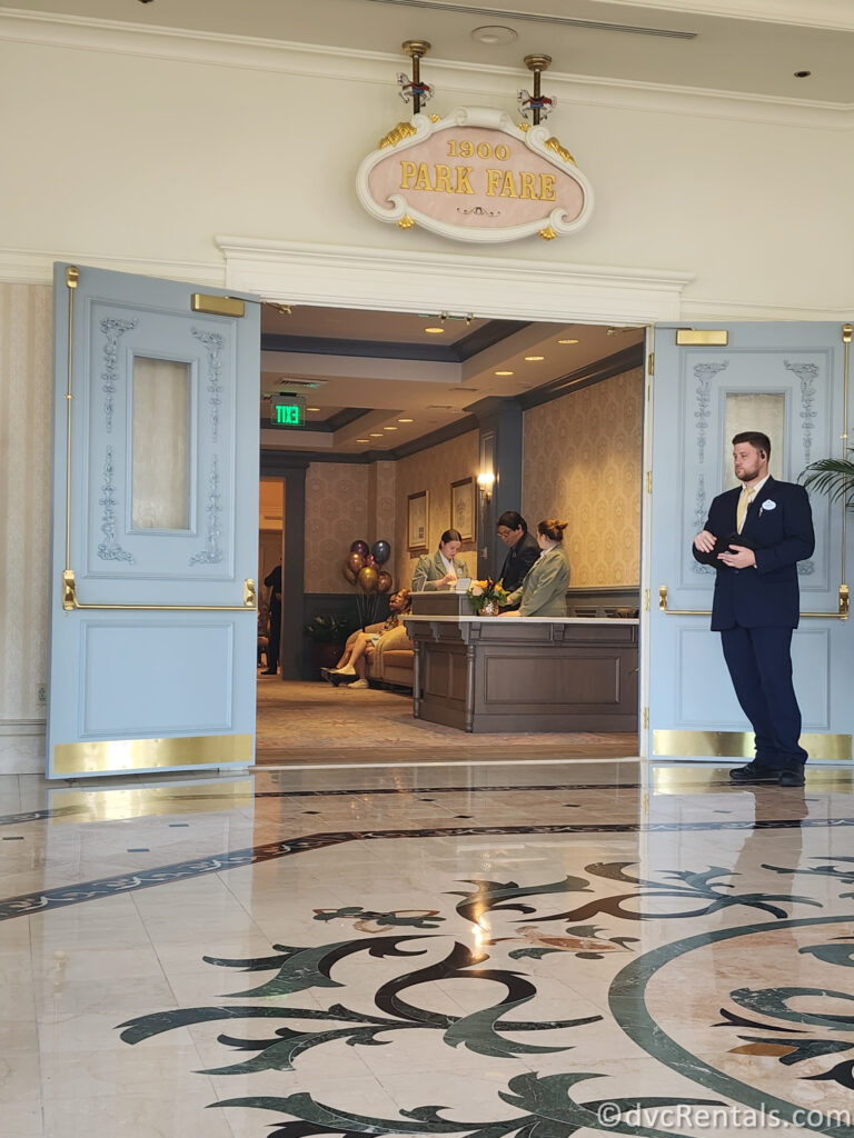 Entrance of 1900 Park Fare at Disney's Grand Floridian.