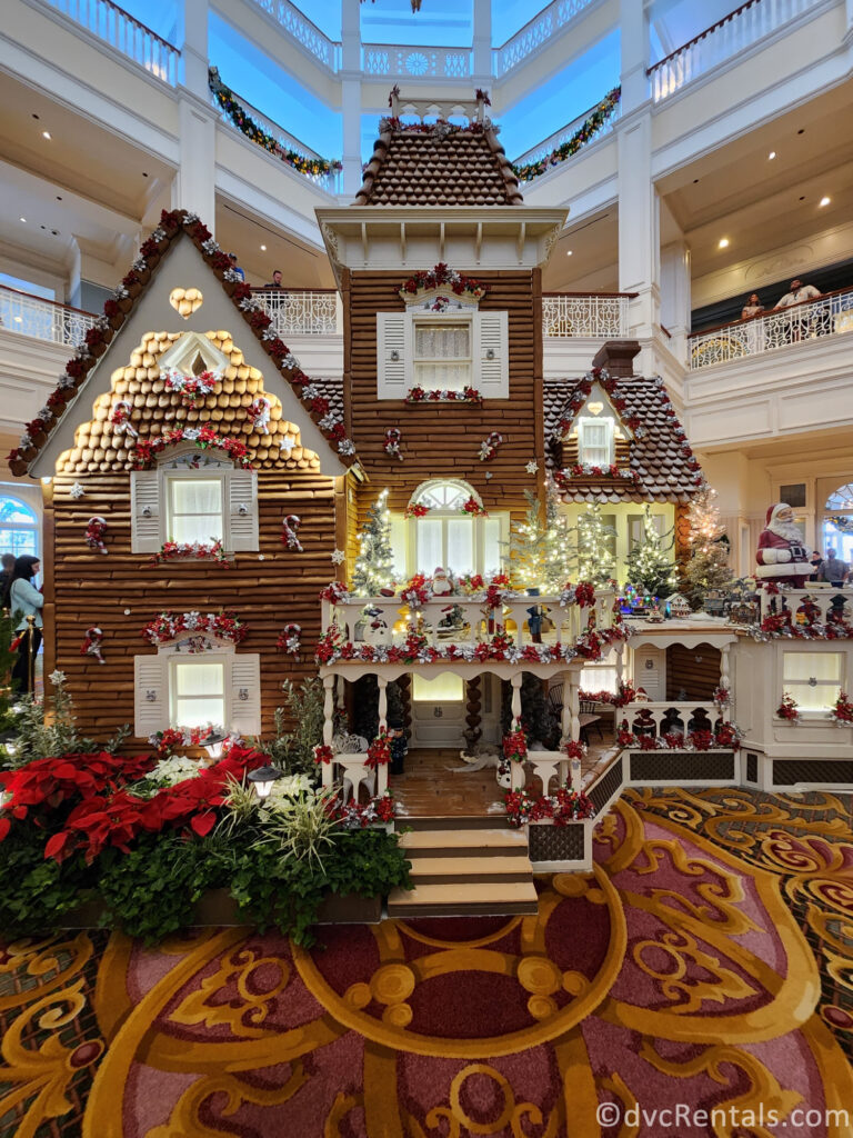 Gingerbread House in the lobby of Disney's Grand Floridian Resort.